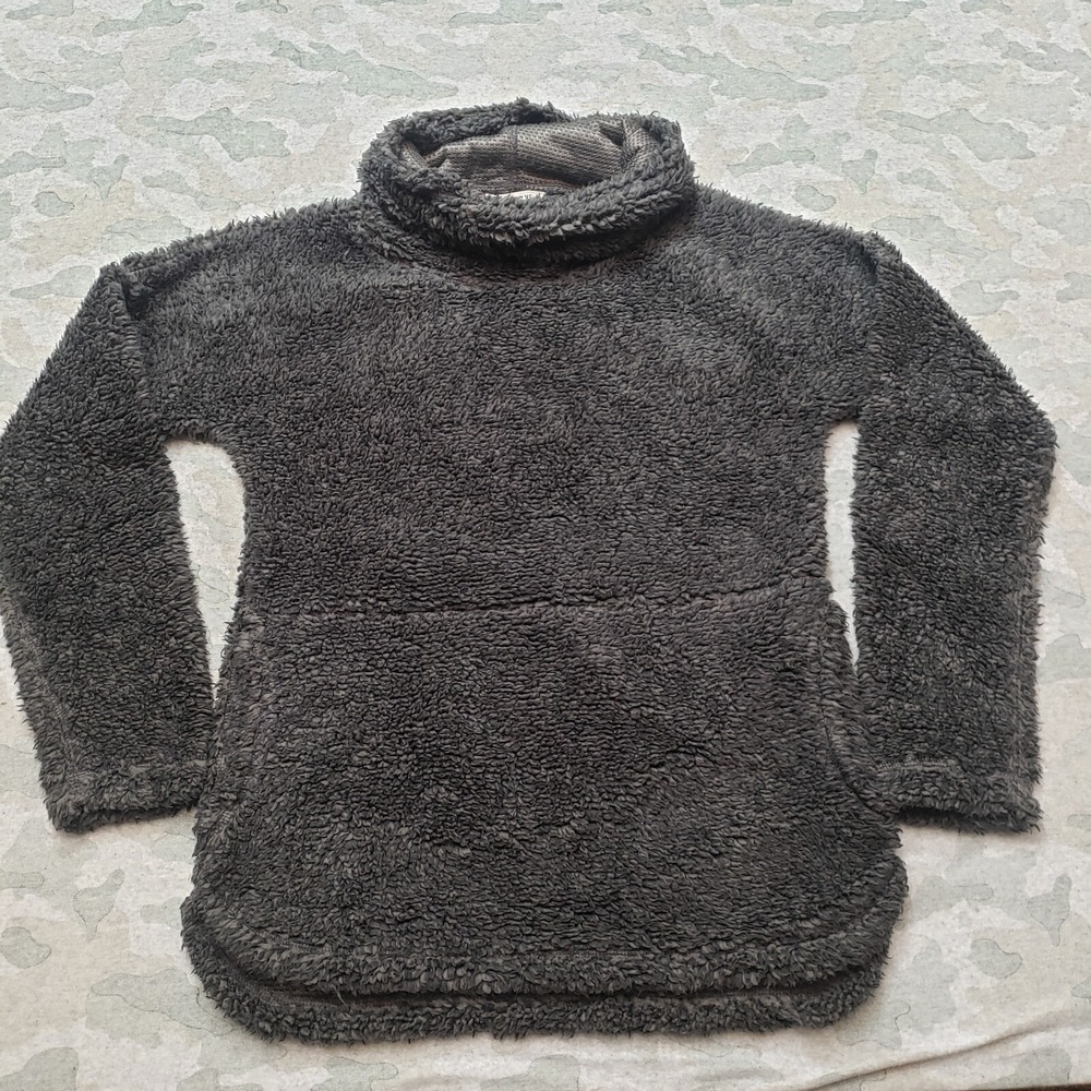 Mountain Khakis Sweater Womens XS Gray Pullover‎ Long Sleeve Sherpa